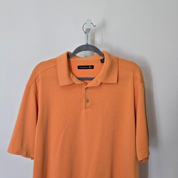TOMMY BAHAMA GOLF Polo Shirt Men’s XL Orange Short Sleeve - Picture 2 of 8